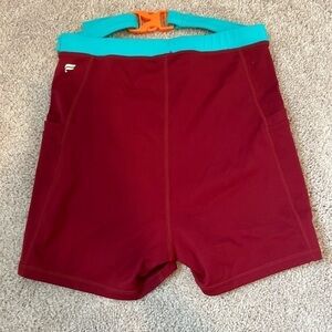 𝅺fabletics‎ Women’s Red Biker Shorts Fits Small